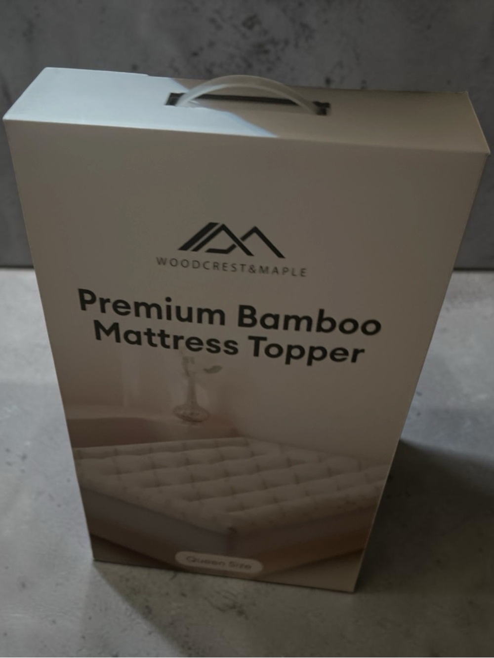 Premium Bamboo Mattress Topper - White